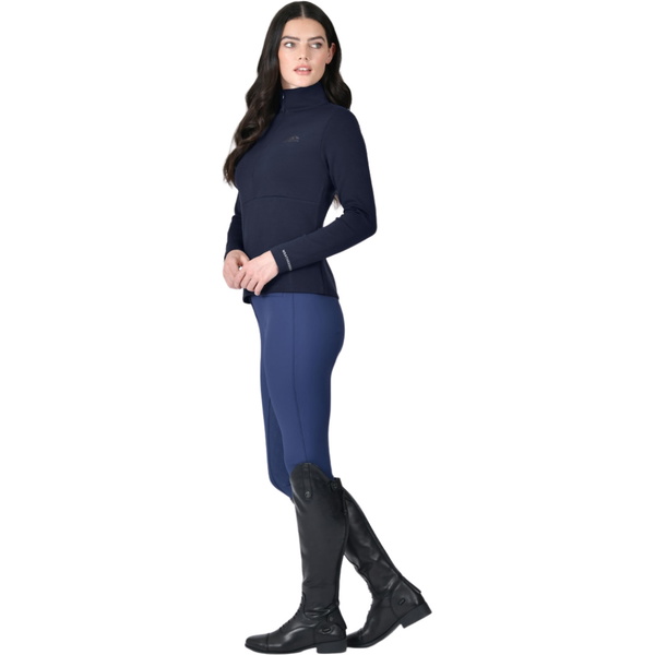 2025 Weatherbeeta Mujeres Cobre 1/2 Zip Manga Larga Capa Intermedia 1028842 - Navy